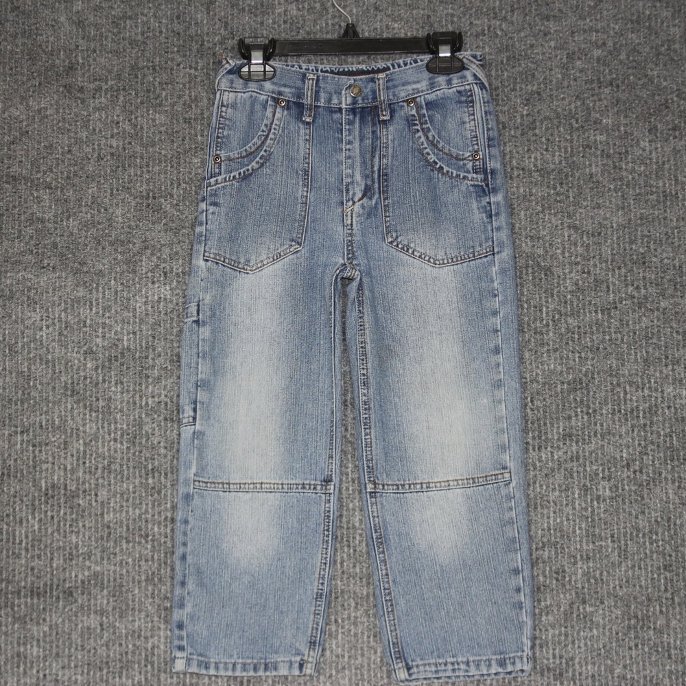 Ignition Kids Jeans‎ Denim Blue Cargo Style Relaxed Fit Size 6 Y2K Skater